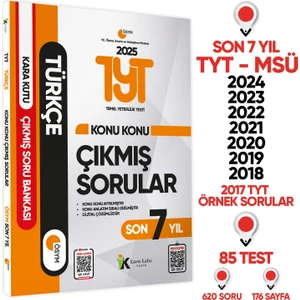 İnformal Yayınları Karakutu Yayınları 2025 YKS - TYT Türkçe Karakutu Konu Konu Çıkmış Soru Bankası
