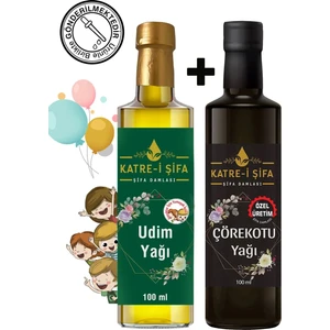 Katre-i Şifa Çocuklar İçin Udim Yağı ve Soğuk Sıkım Çörek Otu Yağı Seti (Okratoksin A ve Aflatoksin Analizli)