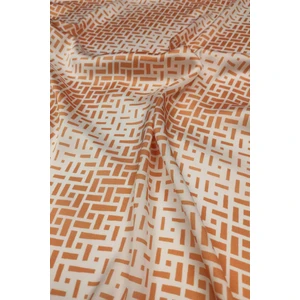 Sardo Kumaş Geometrik Desen Dijital Baskılı Şifon Saten En 1,50  cm