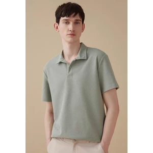 New Regular Fit Basic Düz Kısa Kollu Polo Tişört B4939AX24SP