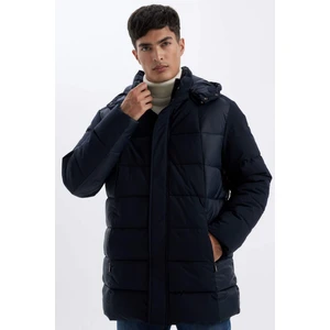 Slim Fit Dar Kesim Kapüşonlu Yarım Astar Parka C5712AX24WN