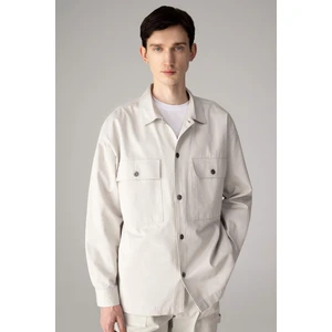 Oversize Geniş Kalıp Polo Yaka Twill Uzun Kollu Gömlek Ceket C2896AX24SP