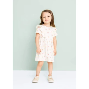 Kız Bebek Çiçekli Kısa Kollu Elbise C5973A524SM