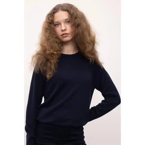Regular Fit Yumuşak Dokulu Bisiklet Yaka Basic Düz Triko Kazak I6913AZ24WN