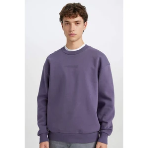 Boxy Fit Bisiklet Yaka Baskılı Sweatshirt X8282AZ24AU