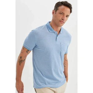New Regular Fit Kısa Kollu Basic Düz Polo Tişört C6004AX24SM