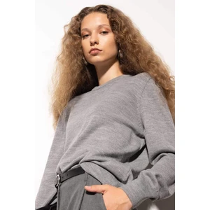 Regular Fit Yumuşak Dokulu Bisiklet Yaka Basic Düz Triko Kazak C0058AX24WN