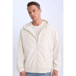 Regular Fit Kapüşonlu Mont Fermuarlı Cepli File Astarlı Mevsimlik C4562AX24AU