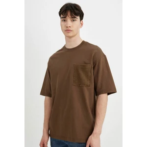 Boxy Fit Bisiklet Yaka Kısa Kollu Tişört C2725AX24SM