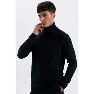 Slim Fit Dar Kesim Balıkçı Yaka Basic Düz Triko Kazak R1124AZ24WN