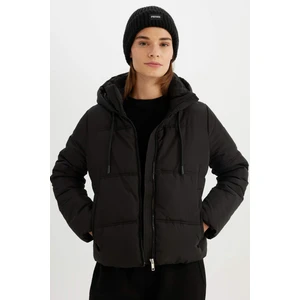 Su Geçirmez Puffer Şişme Mont Oversize Geniş Kalıp Kapüşonlu Isı Yalıtımlı Rüzgar Geçirmez A0757AX24WN