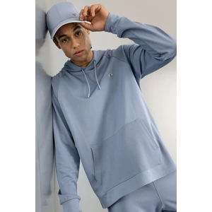 Mavi DeFactoFit Standart Fit Kapüşonlu Cepli Sporcu Sweatshirt C9171AX24AU
