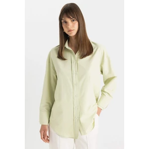 Relax Fit Poplin Uzun Kollu Gömlek Tunik C9430AX24SM