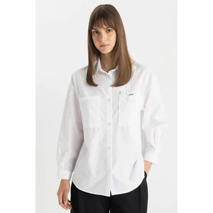 Relax Fit Poplin Uzun Kollu Gömlek Tunik C7825AX24SM