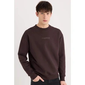 Boxy Fit Bisiklet Yaka Baskılı Sweatshirt X8282AZ24AU
