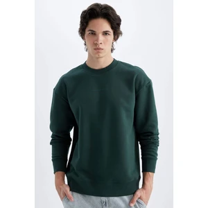Boxy Fit Bisiklet Yaka Baskılı Sweatshirt X8282AZ24AU
