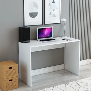 İzco Design Beyaz Ofis Masası – Modern Ders Çalışma ve Bilgisayar Masası | Fonksiyonel Çalışma Masası