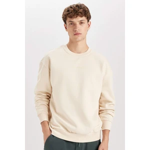 Boxy Fit Bisiklet Yaka Baskılı Sweatshirt X8282AZ24AU