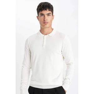 Standart Fit Normal Kesim Polo Yaka Yumuşak Dokulu Premium Triko Kazak D0454AX24AU