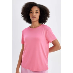 DefactoFit Standart Fit Bisiklet Yaka Sporcu Basic Düz Kısa Kollu Tişört D1904AX24HS