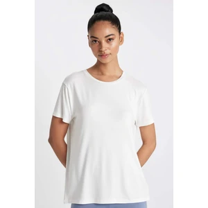DeFactoFit Standart Fit Bisiklet Yaka Sporcu Basic Düz Kısa Kollu Tişört D1904AX24HS