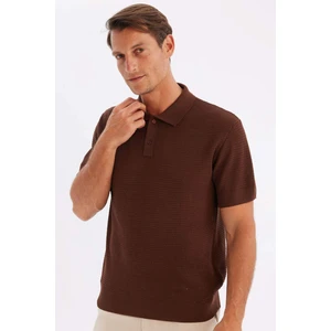Standart Fit Normal Kesim Basic Düz Kısa Kollu Triko Polo Tişört C9582AX24SM