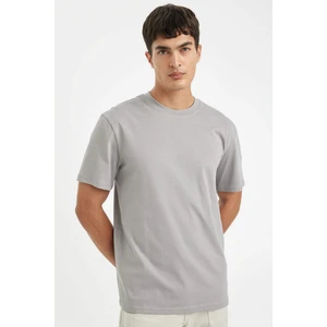 %100 Pamuk New Regular Fit Bisiklet Yaka Basic Düz Kısa Kollu Tişört V7699AZ24AU
