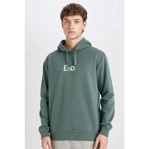 Regular Fit Kapüşonlu Baskılı Sweatshirt Y5286AZ24AU