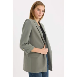 Regular Fit Ceket Yaka Basic Düz Blazer Ceket C3215AX24AU