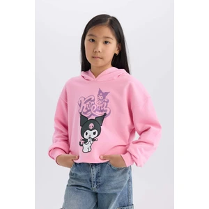 Kız Çocuk Hatsune Miku Oversize Geniş Kalıp Kapüşonlu Sweatshirt D2828A824WN