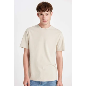 %100 Pamuk New Regular Fit Bisiklet Yaka Basic Düz Kısa Kollu Tişört V7699AZ24AU