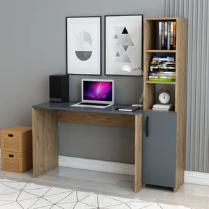 İzco Design Kitaplıklı Çalışma Masası