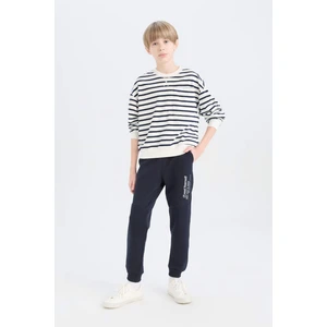 Erkek Çocuk Beli Paçası Lastikli Baskılı Eşofman Altı S1856A624WN