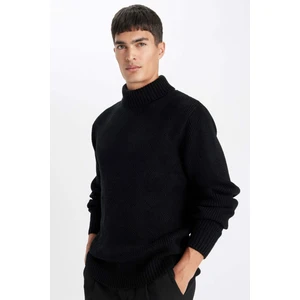 Standart Fit Normal Kesim Yarım Balıkçı Yaka Basic Düz Triko Kazak A9517AX24WN