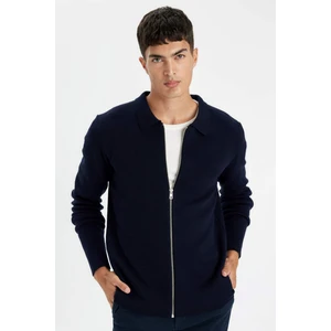 Standart Fit Normal Kesim Polo Yaka Triko Hırka D3592AX24WN