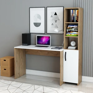 İzco Design Kitaplıklı Çalışma Masası