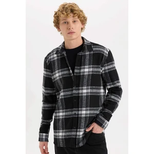 Regular Fit Kareli Oduncu Uzun Kollu Gömlek S9275AZ24AU