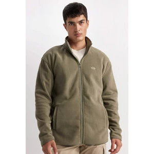 Relax Fit Dik Yaka Polar Fermuarlı Sweatshirt	 D2349AX24AU