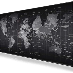 Dünya Desenli Profesyonel 90*40 Gaming Destekli Oyuncu Mousepad Ultra Geniş Xxl