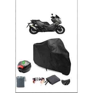 Honda Adv 350 Arka Çanta Uyumlu Siyah Motosiklet Branda Su Geçirmez Dayanıklı Kumaş