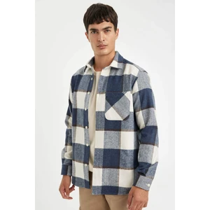 Regular Fit Polo Yaka Kareli Oduncu Flanel Uzun Kollu Gömlek Y1702AZ24WN