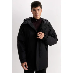 Regular Fit Kapüşonlu Mont Fermuarlı Cepli D5969AX24CW
