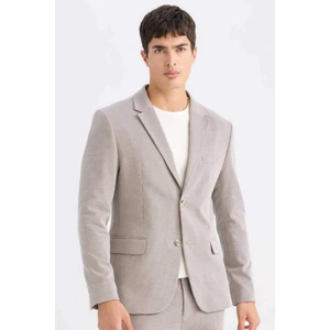 Slim Fit Dar Kesim Ceket Yaka Düğmeli Blazer Ceket D6074AX24AU