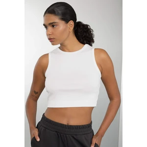 DeFactoFit Crop Bisiklet Yaka Modal Sporcu Basic Düz Atlet D6038AX24AU