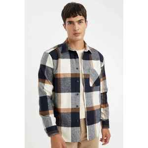 Regular Fit Kareli Oduncu Flanel Uzun Kollu Gömlek A5553AX24AU