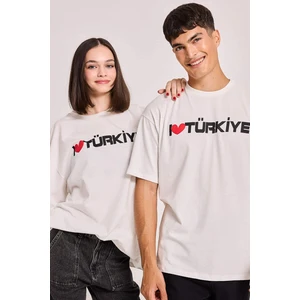 Coool Oversize Geniş Kalıp Baskılı Kısa Kollu Tişört D6044AX24SM