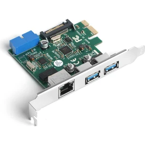 2x USB3.0 + Gigabit LAN PCIE X1 Ağ Kartı