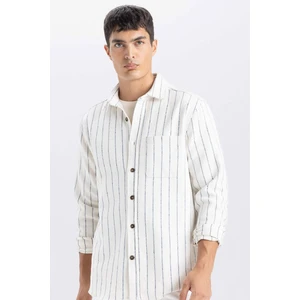 Regular Fit Çizgili Oduncu Uzun Kollu Gömlek A8031AX24AU