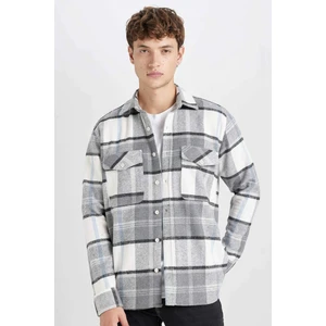 Regular Fit Kareli Oduncu Flanel Uzun Kollu Gömlek D6027AX24AU