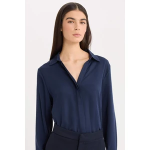 Regular Fit Basic Düz Uzun Kollu Gömlek D9196AX24AU